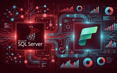 Microsoft Fabric and SQL Server logo - Allston Yale