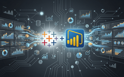Tableau and Microsoft Power BI logo - Allston Yale