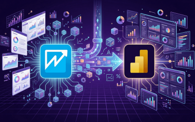 Amazon QuickSight and Microsoft Power BI logo - Allston Yale