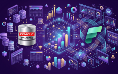 Microsoft Fabric and Oracle Database logo - Allston Yale